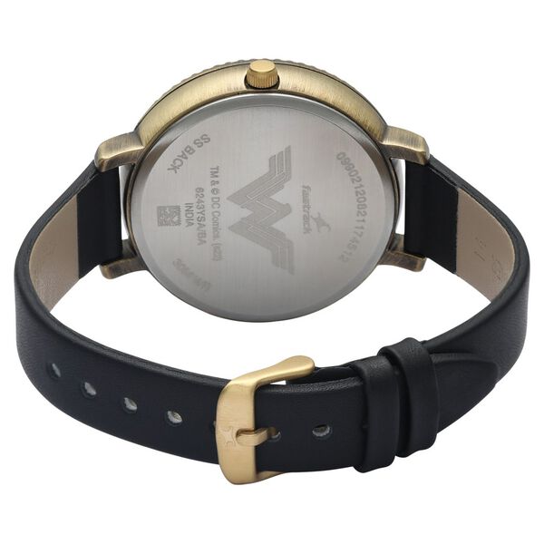 Fastrack Wonder Woman Quartz Analog Silver Dial Leather Strap Watch for Girls - image number 5