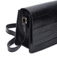 Fastrack Structured Shoulder Bag for Women | Trendy Shoulder Bag for Girls, Ladies, Women | Chic Textured Bag Made of High Quality Faux Leather (Black) - image number 3