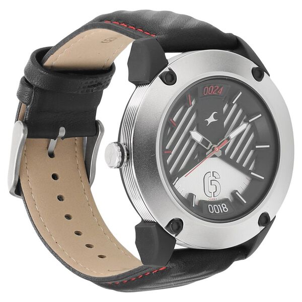 Fastrack Loopholes Quartz Analog White Dial Leather Strap Watch for Guys - image number 1