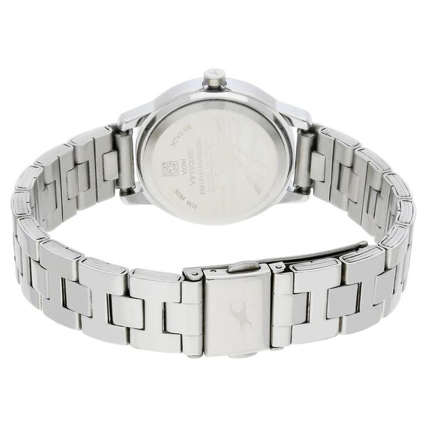 Fastrack Fundamentals Quartz Analog Grey Dial Stainless Steel Strap Watch for Girls - image number 4