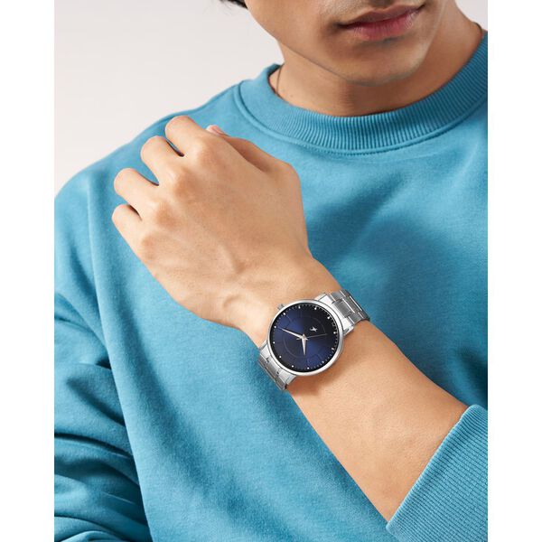 Fastrack Stunners X Quartz Analog Blue Dial Stainless Steel Strap Watch For Guys - image number 5