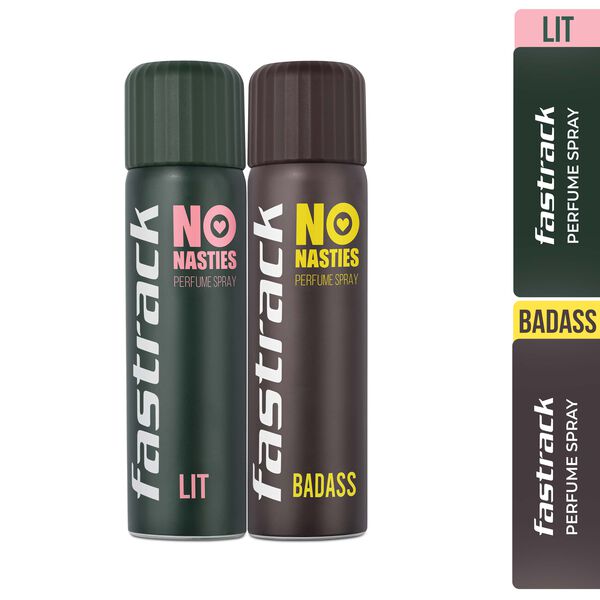 Fastrack No Nasties Perfume Spray - Lit & Badass (Pack of 2) - image number 0