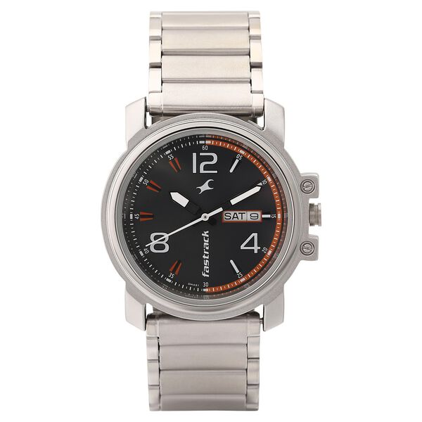 Fastrack Brown Dial Quartz Analog with Day and Date Watch for Guys - image number 1