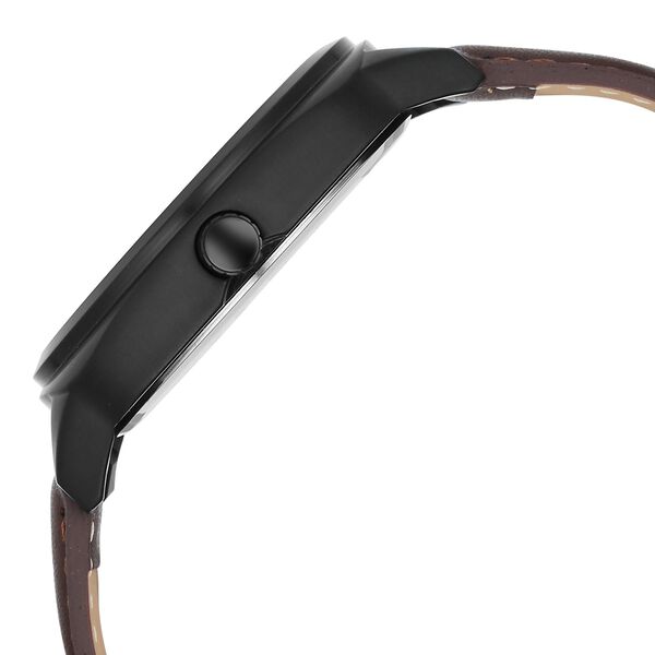 Fastrack Stunners X Quartz Analog Black Dial Leather Strap Watch For Guys - image number 3