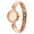 Fastrack Vyb Starlet Quartz Analog Pink Dial Rose Gold Color Metal Strap Watch For Girls - image number 3