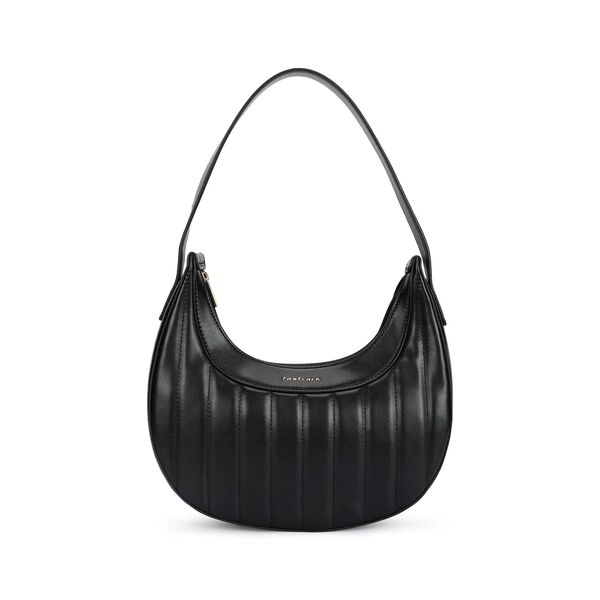 Black Quilted Luxe Shoulder Bag - image number 0