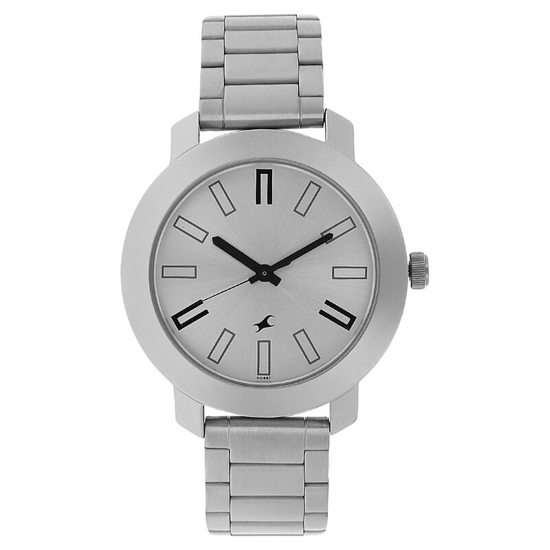 Buy Online Fastrack Quartz Analog Silver Dial Stainless Steel