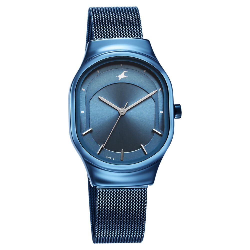 Buy Online Fastrack Snob X Blue Dial Stainless Steel Strap Watch for Girls ns6283qm01 Fastrack