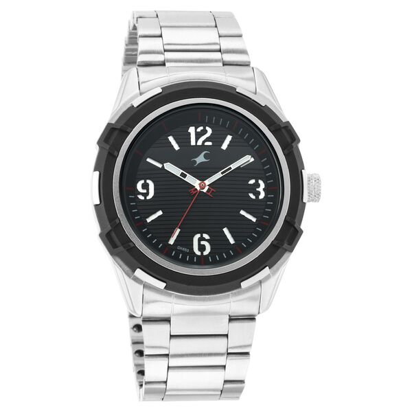 Fastrack Fastfit Quartz Analog Black Dial Stainless Steel Strap Watch for Guys - image number 1
