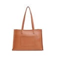Fastrack Chic Spacious Laptop Tote Bag for Women | Stylish Casual Bag for Ladies, Women, Girls | College, Work Bag Made of High-Quality Faux Leather (Tan) - image number 0