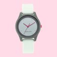 Fastrack Monochrome Quartz Analog Grey Dial Silicone Strap Watch for Girls - image number 1