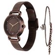Fastrack Pulse Quartz Analog Brown Dial Stainless Steel Strap Watch for Girls - image number 2