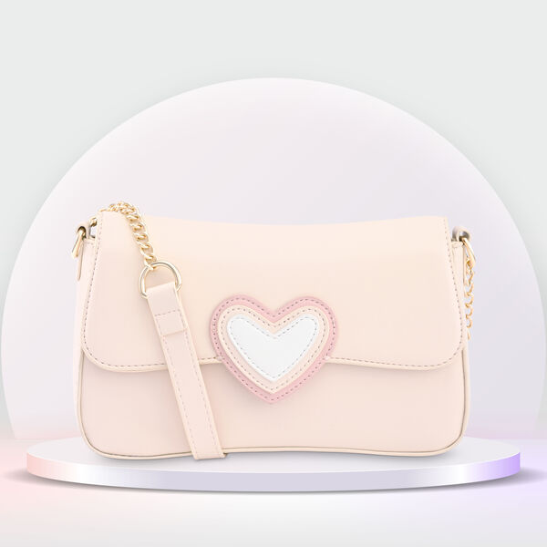 Fastrack HeartPop Shoulder Bag, Made with High-Quality Faux Leather, Versatile and Durable Design, Gold Metal Accents with Faux-Leather Shoulder Strap - image number 0