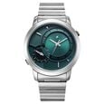 Fastrack Pulse IV Dual Time Watch for Men with  Black Sunray Dial & Black Leather Strap