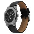 Fastrack Vyb Challenger Quartz Analog Black Dial Black Color Leather Strap Watch For Guys - image number 3