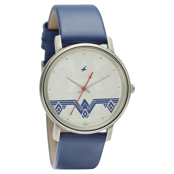 Fastrack Wonder Woman Quartz Analog Silver Dial Leather Strap Watch for Girls - image number 1