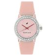 Fastrack Quartz Analog Beige Dial Plastic Strap Watch for Girls
