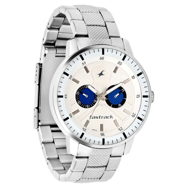 Fastrack Game Of Thrones Quartz Analog with Day and Date White Dial Stainless Steel Strap Watch for Guys - image number 1