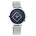 Fastrack Fit Outs Quartz Analog Black Dial Metal Strap Watch for Girls