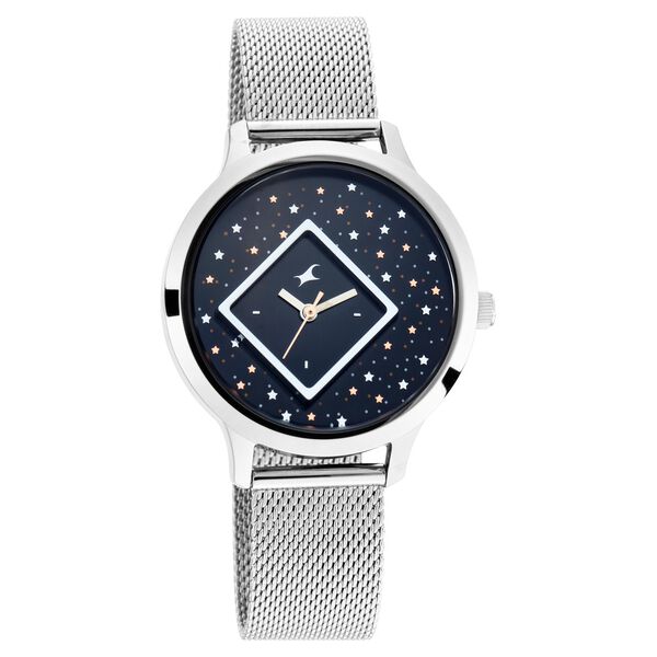 Fastrack Fit Outs Quartz Analog Grey Dial Metal Strap Watch for Girls - image number 0