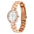 Fastrack Vyb Celeste Quartz Analog Mother of Pearl Dial Rose Gold Metal Strap Watch For Girls - image number 3