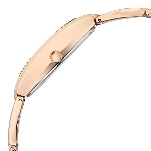 Vyb Manifester By Fastrack Quartz Analog Silver Dial Rose Gold Stainless Steel Strap Watch For Girls - image number 4