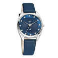 Fastrack Vyb Spotlight Quartz Analog Blue Dial Leather Strap Watch for Girls - image number 1