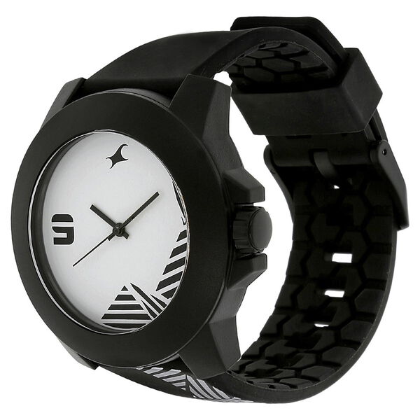 Fastrack Quartz Analog White Dial Plastic Strap Watch for Unisex - image number 1