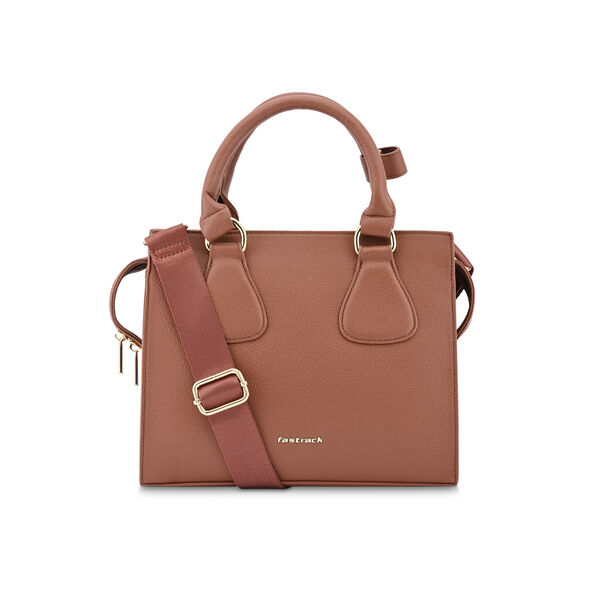 Fastrack Structured Satchel in Tan - image number 1