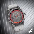 Fastrack Urban Bounce Quartz Analog Red Dial Silicone Strap Watch for Guys