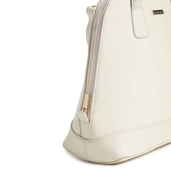 Fastrack Structured Satchel Bag for Women | Classic Bag for Girls, Ladies, Women |� Spacious Bag for College, Work Made of High Quality Faux Leather (White) - image number 4