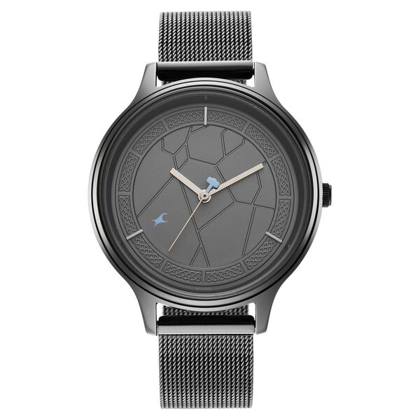 Fastrack Thor Quartz Analog Grey Dial Stainless Steel Strap Watch for Girls - image number 2