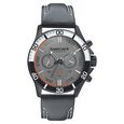 Fastrack Hitlist Quartz Chronograph Grey Dial Leather Strap Watch for Guys - image number 1