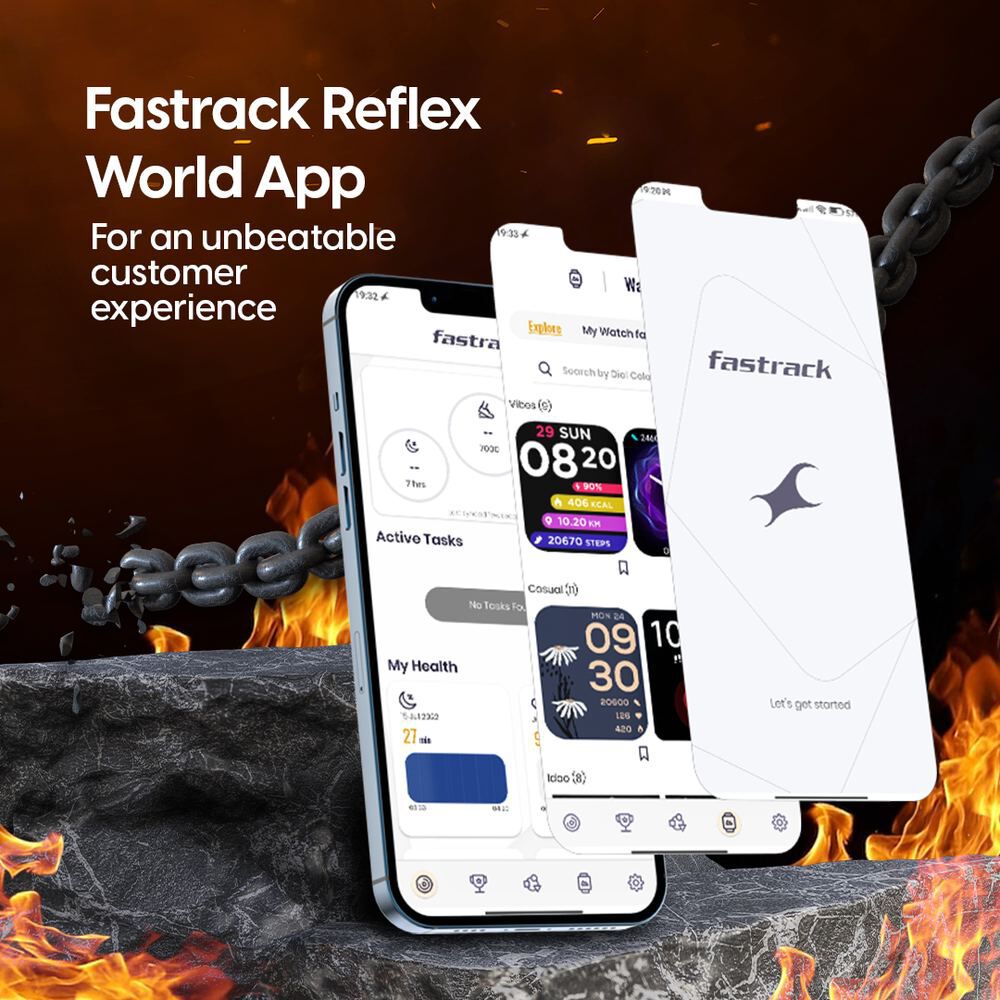 Fastrack Reflex Invoke Smartwatch Black BT Calling Advanced