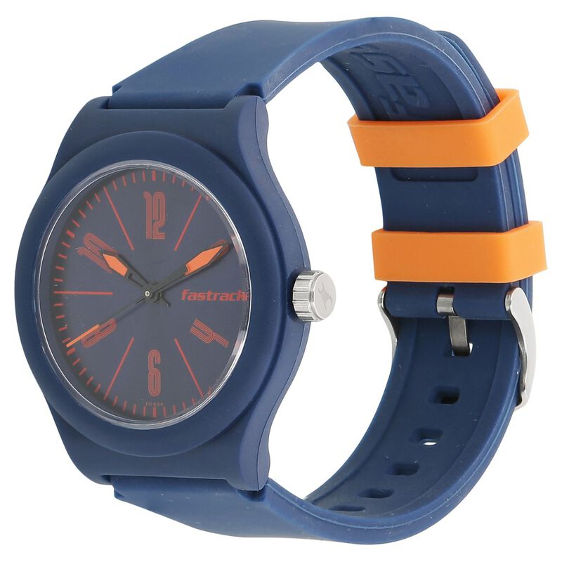 Fastrack Quartz Analog Blue Dial Strap Watch for Unisex