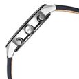 Fastrack Fastrack Overdrive Quartz Chronograph Tachymeter Black Dial Blue Leather Strap Watch For Guys - image number 4