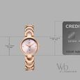 Vyb Successor By Fastrack Quartz Analog Pink Dial Rose Gold Metal Strap Watch For Girls - image number 3