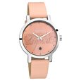Fastrack Animal Print Quartz Analog with Date Rose Gold Dial Leather Strap Watch for Girls - image number 1
