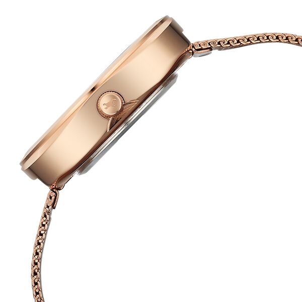 Fastrack Gelato rosegold analog mesh strap watch with Matcha green dial for Girls - image number 4
