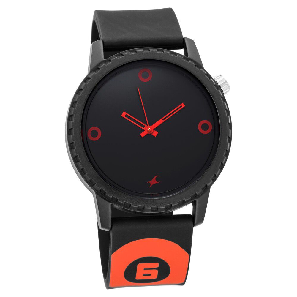 Fastrack black and red watch shop