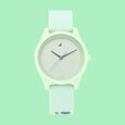 Fastrack Monochrome Quartz Analog Green Dial Silicone Strap Watch for Girls - image number 1