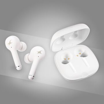 Reflex Tunes Truly Wireless White Ear Buds with 40 Hrs battery life