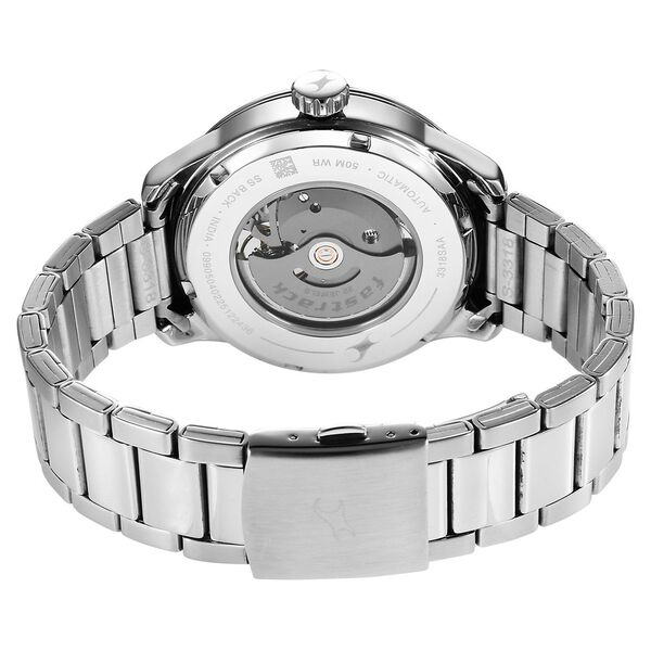 Fastrack Automatics Green Dial Silver Metal Strap Automatic Watch ForGuys - image number 5