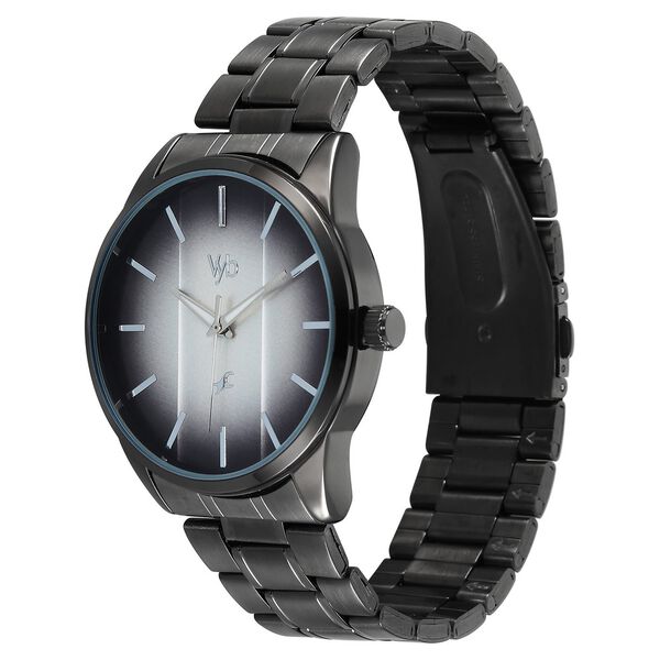 Vyb Drift By Fastrack Quartz Analog Grey Dial Grey Stainless Steel Strap Watch For Guys - image number 2