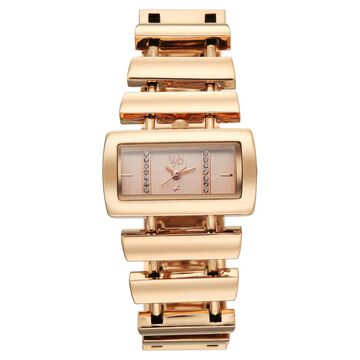 Vyb Siren By Fastrack Quartz Analog Rose Gold Dial Rose Gold Metal Strap Watch For Girls