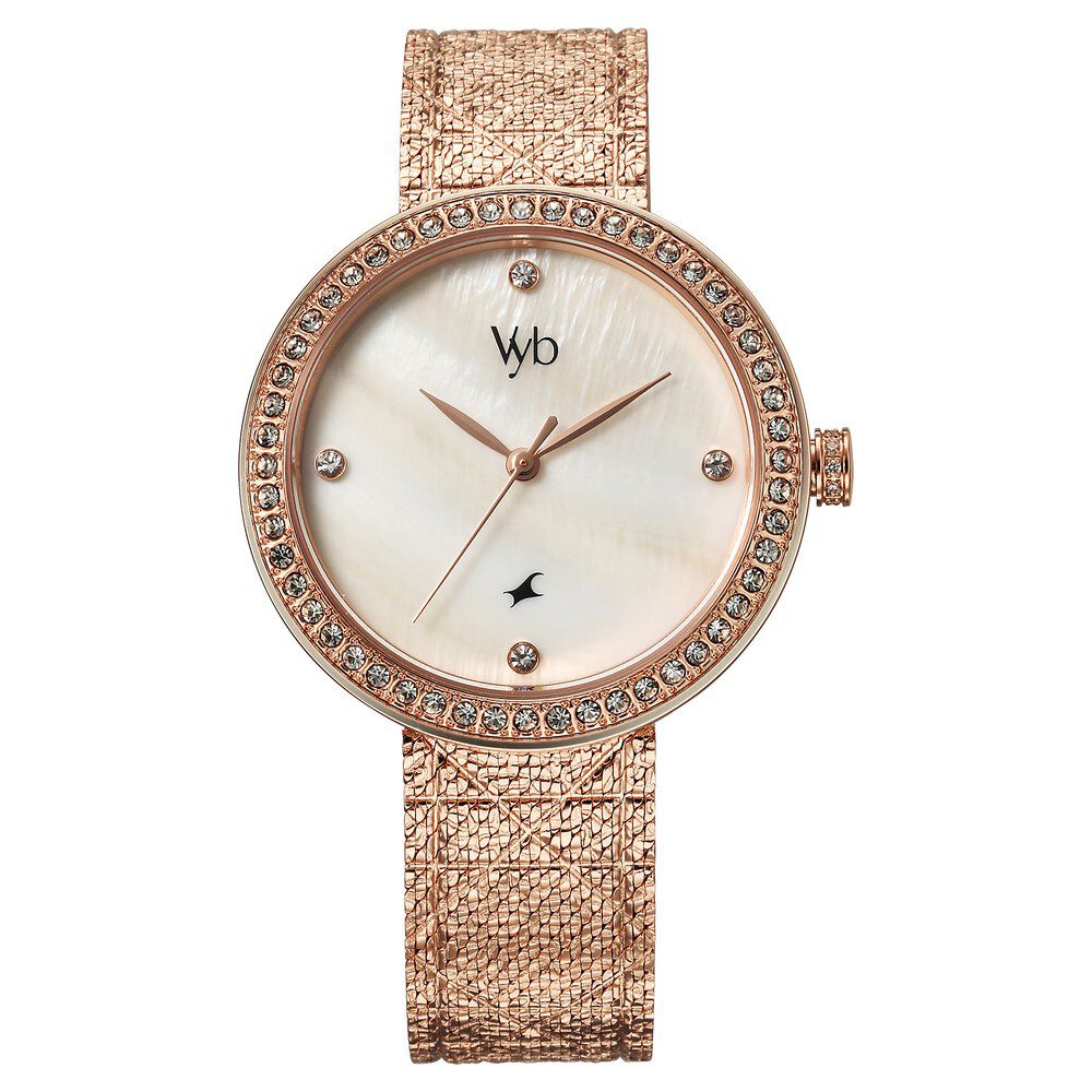 Buy Online Fastrack Vyb Eclipse Quartz Analog Mother of Pearl Dial