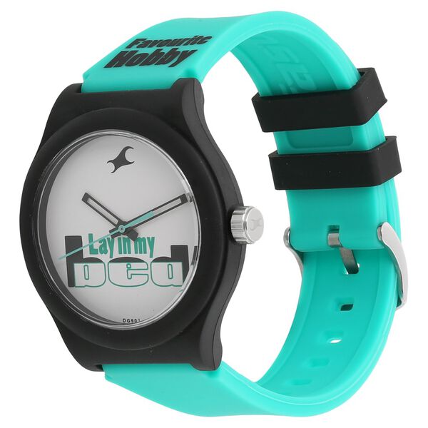 Fastrack Quartz Analog White Dial Silicone Strap Watch for Unisex - image number 1
