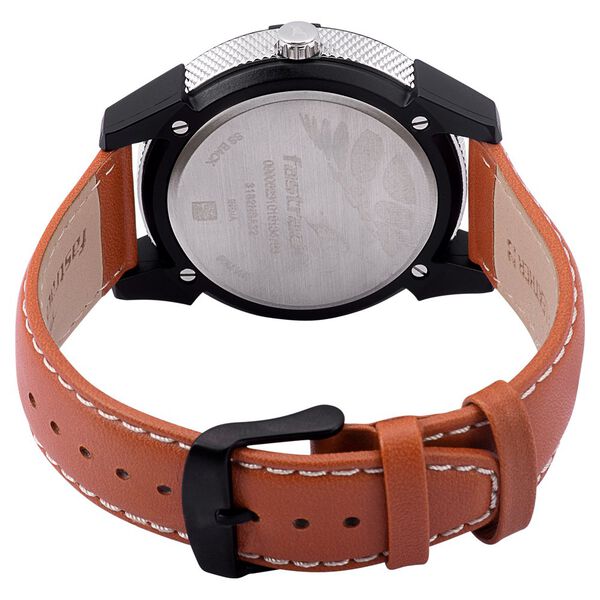 Fastrack Modular Quartz Analog Silver Dial Leather Strap Watch for Guys - image number 4