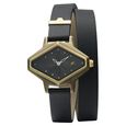 Fastrack Wonder Woman Quartz Analog Black Dial Leather Strap Watch for Girls - image number 1