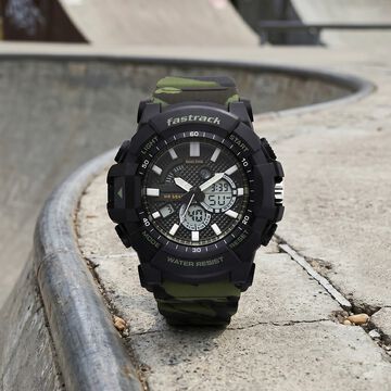 Fastrack Streetstyle Ana Digi watch with Camouflage look for Guys